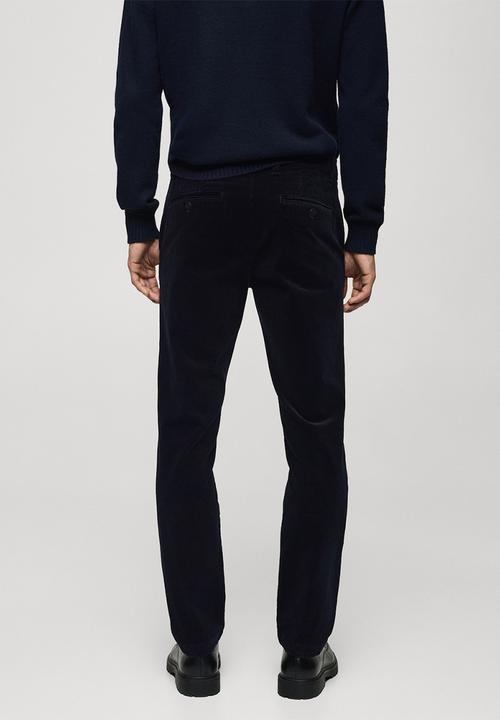 MANGO - Trousers Berdam - Navy