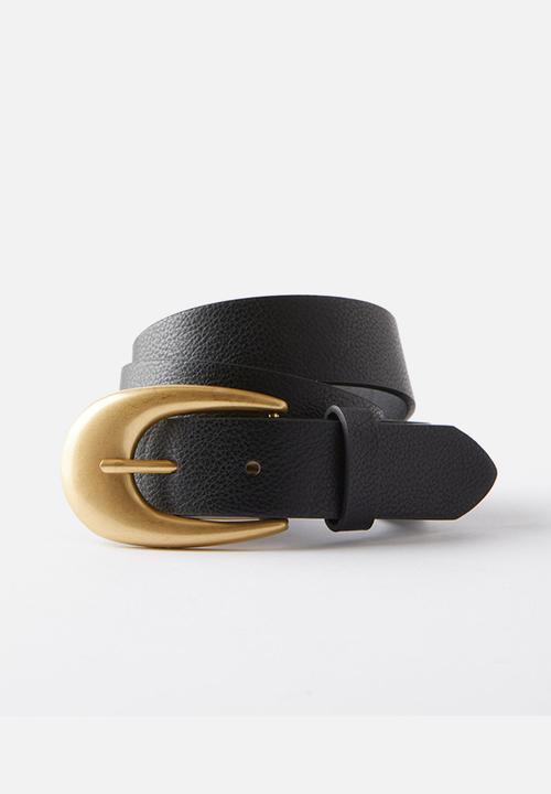 Rubi - Harper oval buckle belt - black
