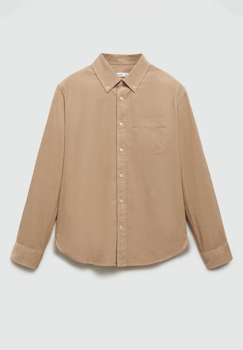MANGO - Shirt tadi - light beige