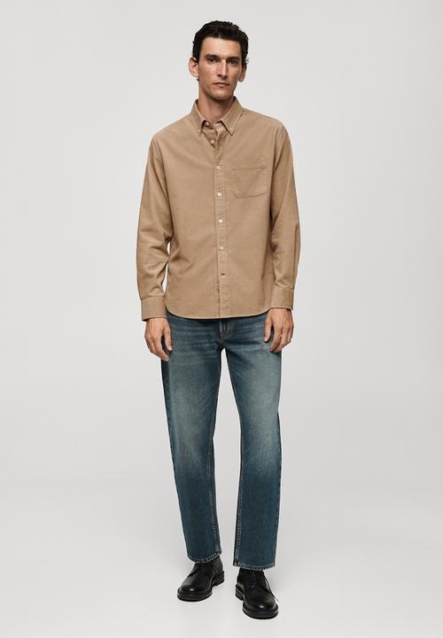 MANGO - Shirt tadi - light beige