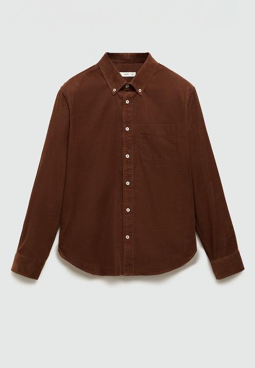 MANGO - Shirt tadi - brown