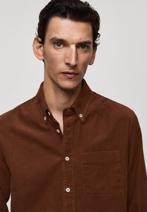 MANGO - Shirt tadi - brown