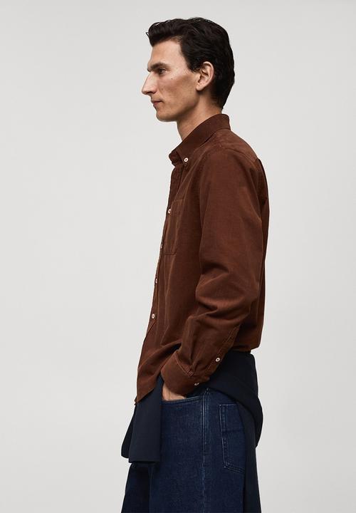 MANGO - Shirt tadi - brown