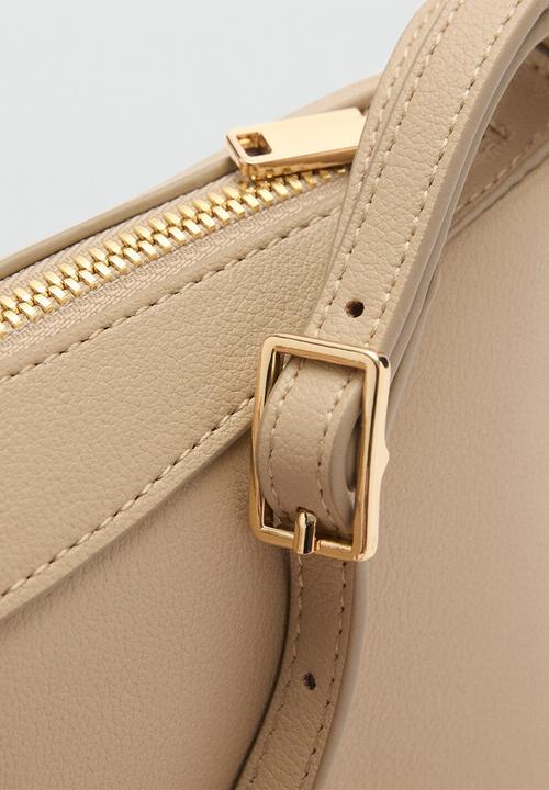 MANGO - Shoulder bag nick-beige