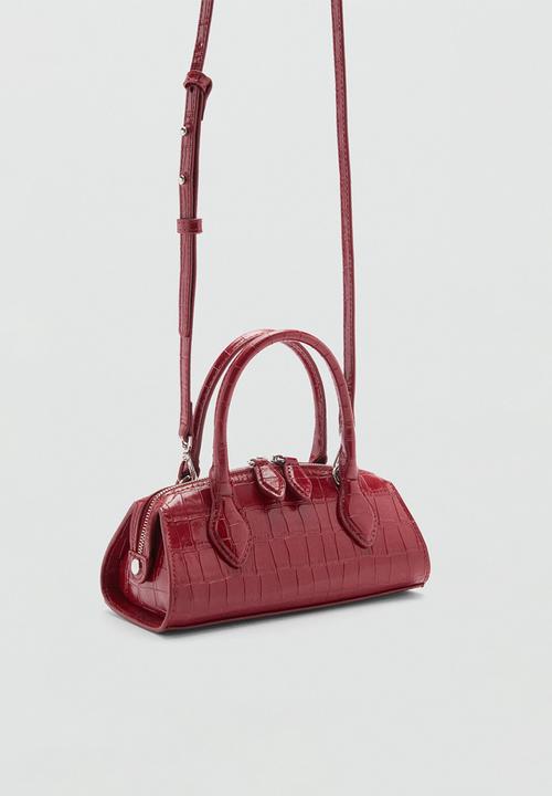 MANGO - Crossbody bag cuena - red