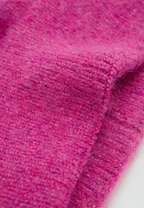 MANGO - Beanie mohi-pink
