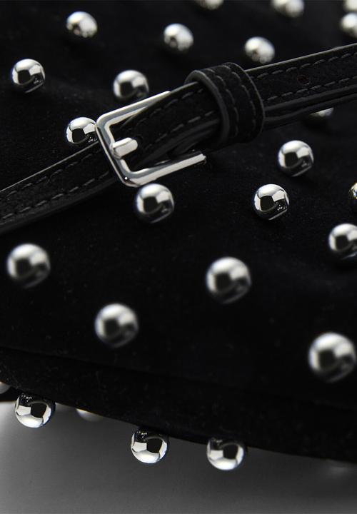 MANGO - Lunares top handle bag-black