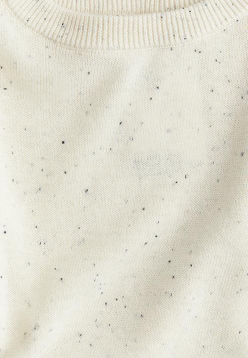 H&M - Cotton jumper - cream spotted