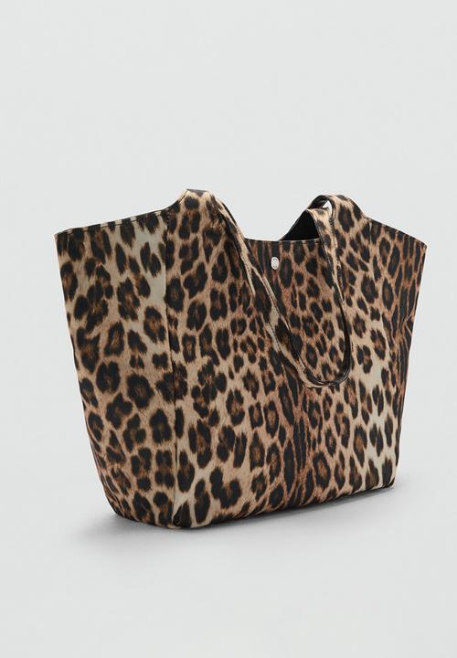 MANGO - Tote bag tambor - brown