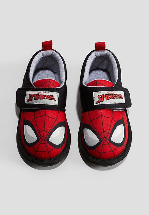 H&M - Printed cotton slippers - red/spider-man