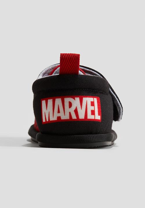 H&M - Printed cotton slippers - red/spider-man