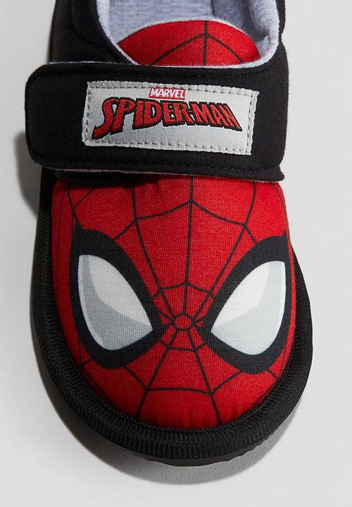 H&M - Printed cotton slippers - red/spider-man
