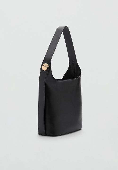 MANGO - Tote bag freckle - black