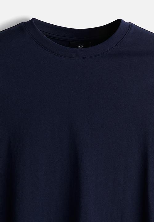H&M - Regular fit jersey top - navy blue