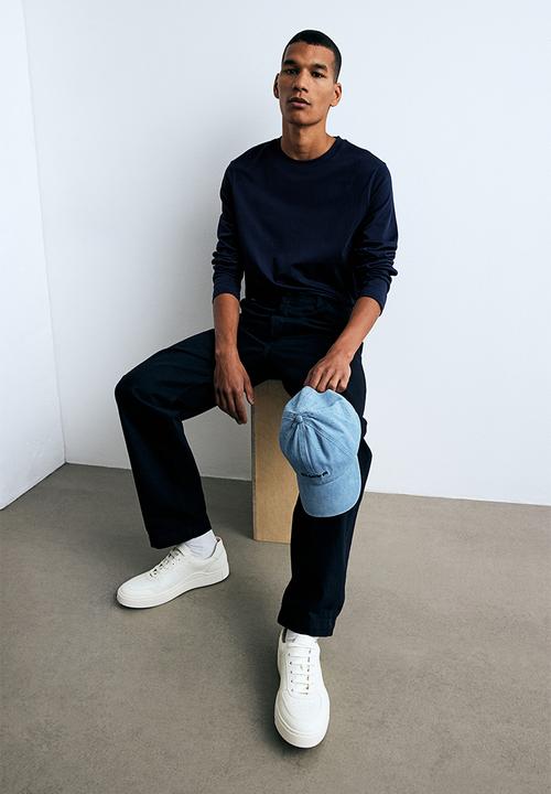 H&M - Regular fit jersey top - navy blue