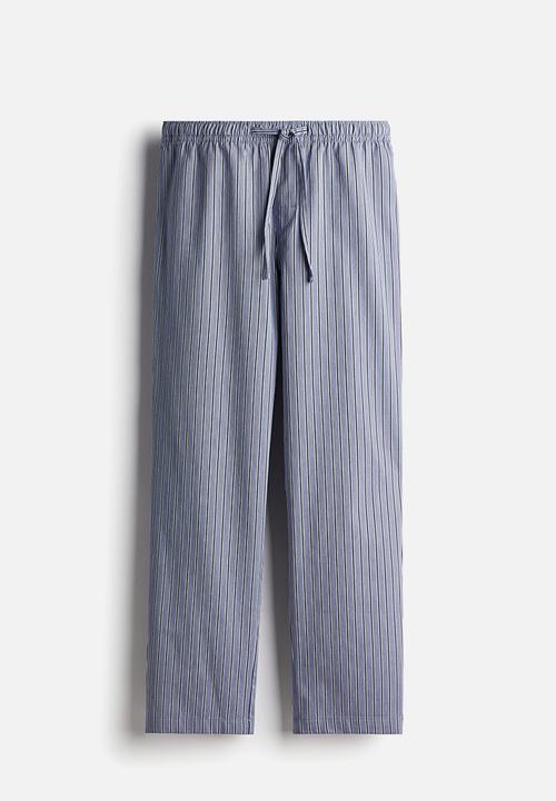 H&M - Relaxed fit pyjamas - light blue pinstriped