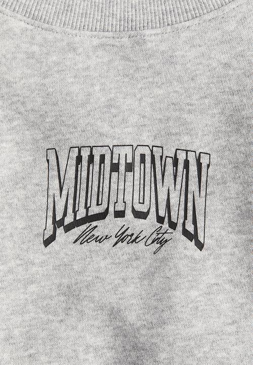 H&M - Crew-neck sweatshirt - light grey marl midtown