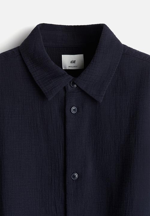 H&M - Regular fit shirt - navy blue