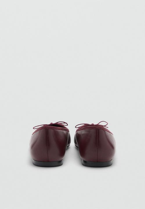 MANGO - Pova leather pump - dark red