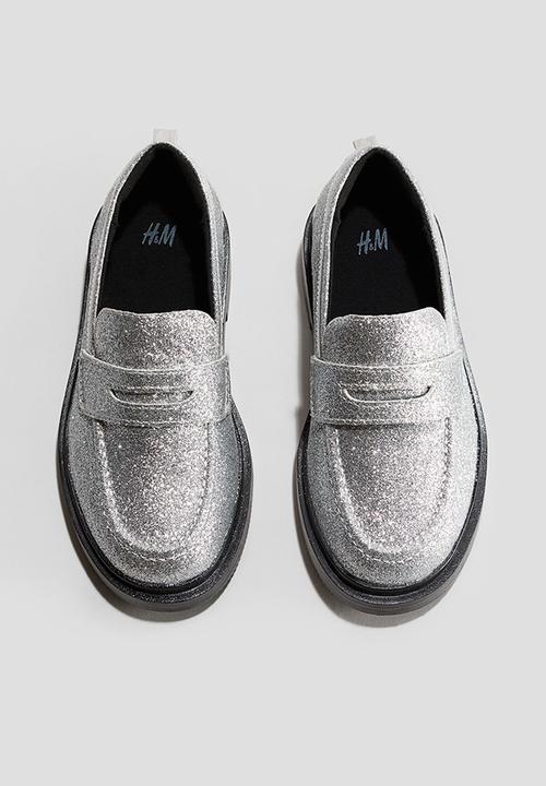 H&M - Loafers - silver-coloured/glitter