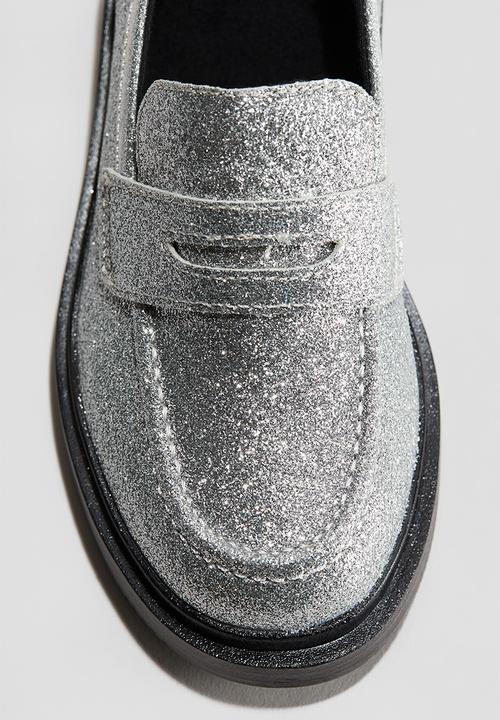 H&M - Loafers - silver-coloured/glitter