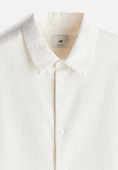 H&M - Regular fit shirt - cream