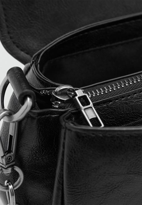 MANGO - Shoulder bag lima - black