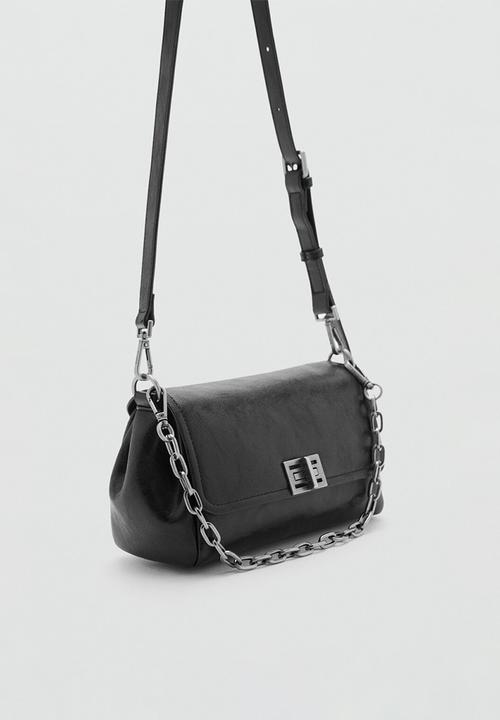 MANGO - Shoulder bag lima - black