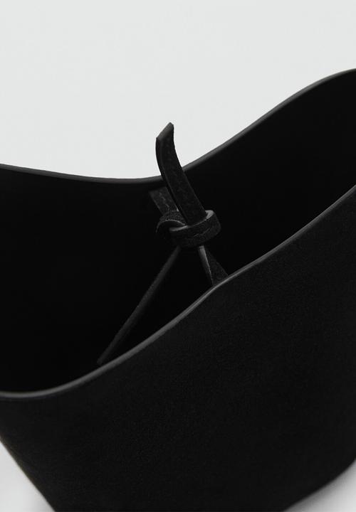 MANGO - Cata bucket bag - black