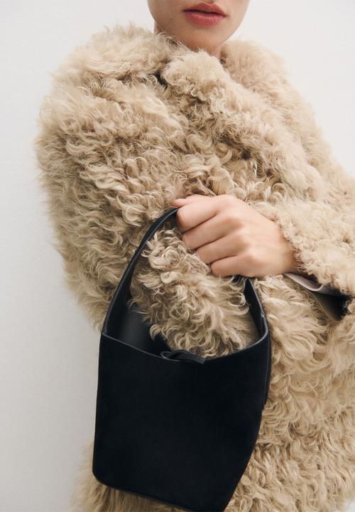 MANGO - Cata bucket bag - black