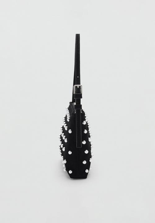 MANGO - Shoulder bag lunares-black