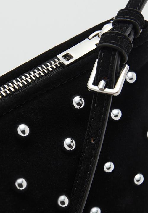 MANGO - Shoulder bag lunares-black