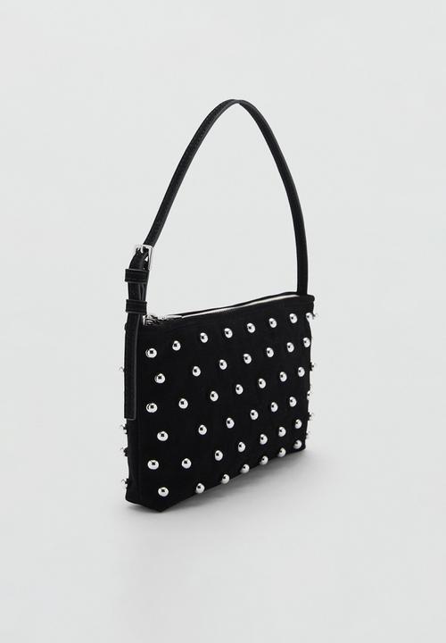 MANGO - Shoulder bag lunares-black