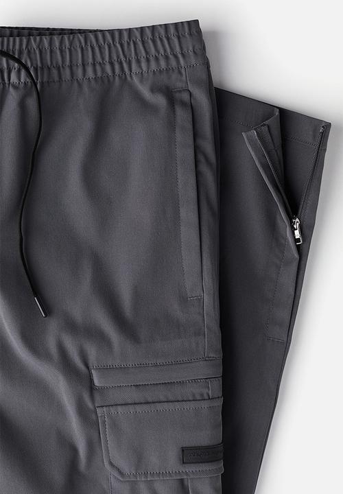 H&M - Slim fit cargo trousers - dark grey