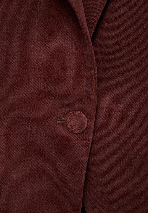 MANGO - Blazer Velveton - Dark Red