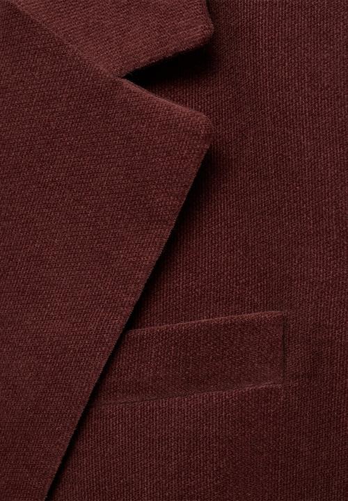 MANGO - Blazer Velveton - Dark Red