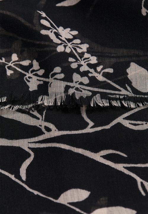 H&M - Sheer scarf - black patterned