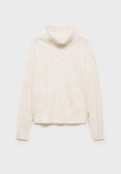 MANGO - Sweater trenzi - light beige