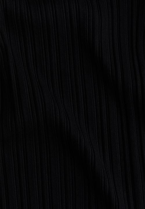 H&M - Rib-knit off-the-shoulder dress - black