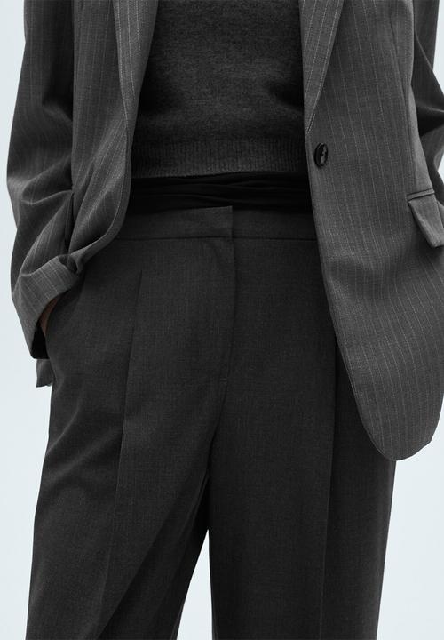 MANGO - Trousers Gera - Grey