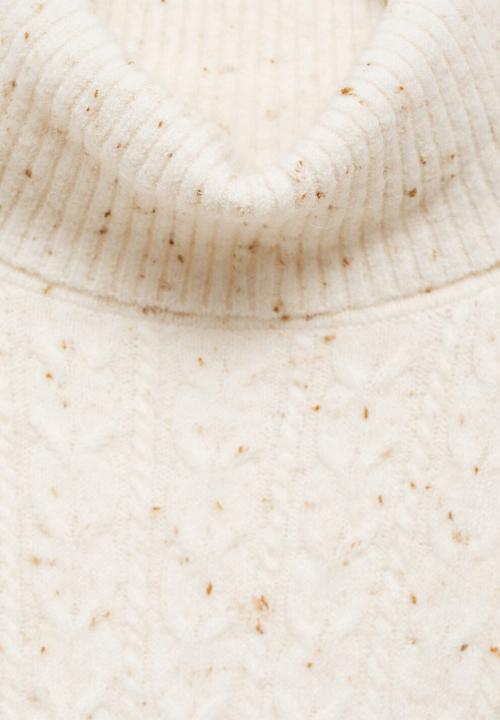 MANGO - Plus Sweater Trenzi -  Light Beige