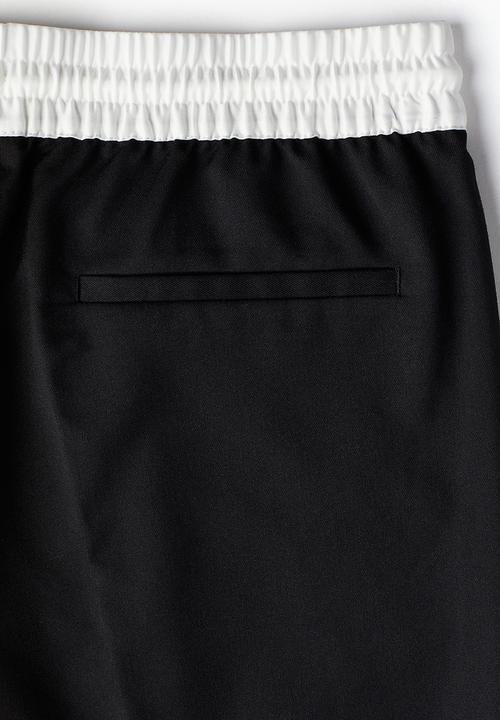 H&M - Wide pull-on trousers - black
