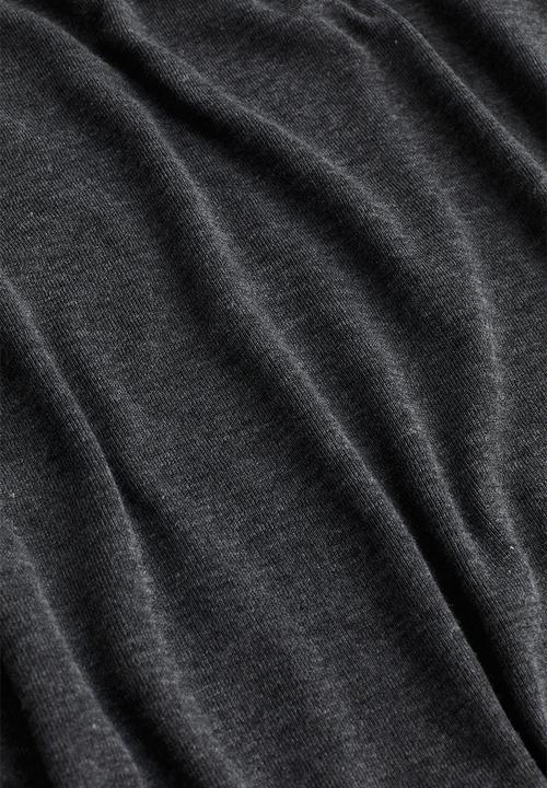 H&M - Sheer jersey top - dark grey marl
