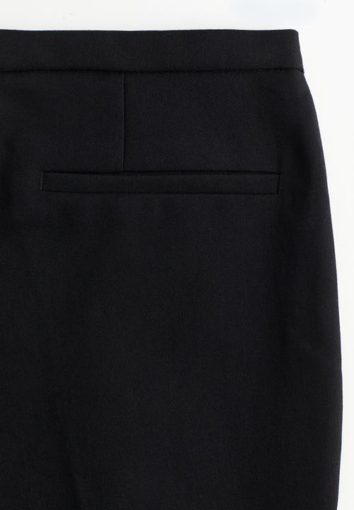 H&M - Flared tailored trousers - black