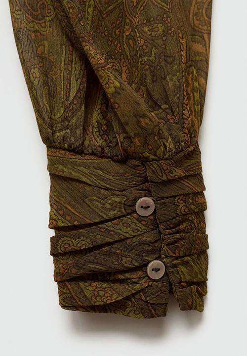 MANGO - Plus blouse oak - medium green