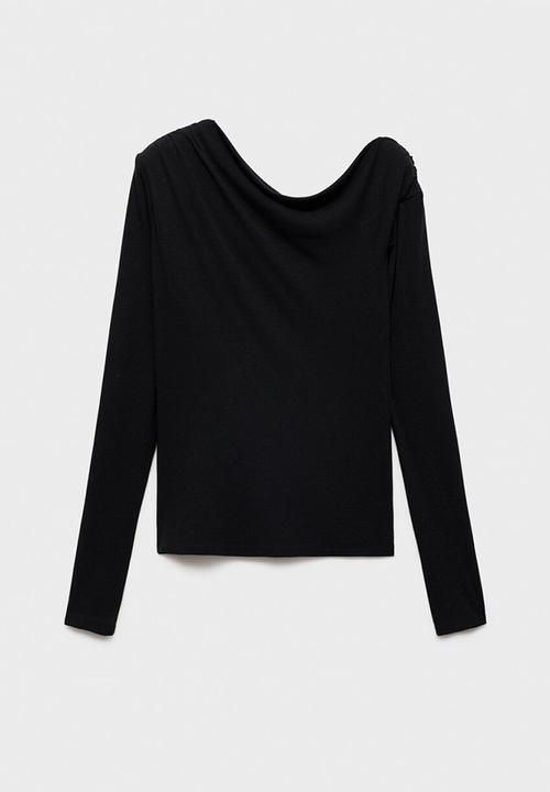 MANGO - T-Shirt dakota - black