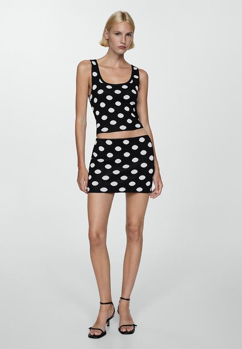 MANGO - Top dali - black