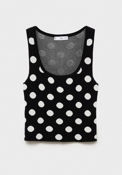 MANGO - Top dali - black