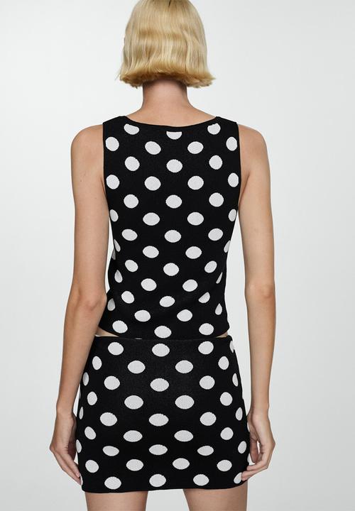 MANGO - Top dali - black