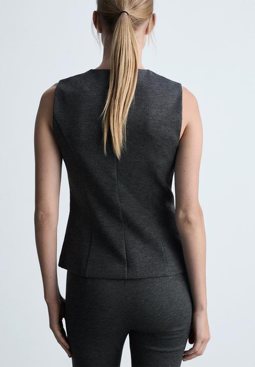 MANGO - Vest Jesse -  Grey